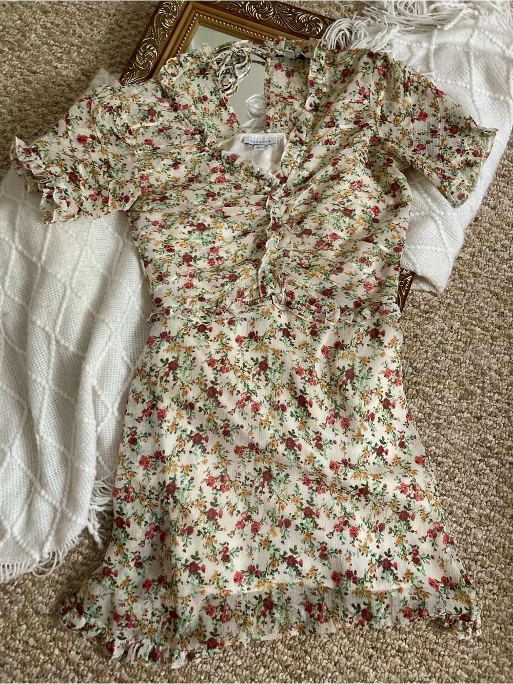 Floral ruffled dress